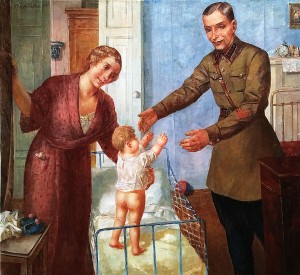 Кузьма Петров-Водкин - Семья командира, 1938