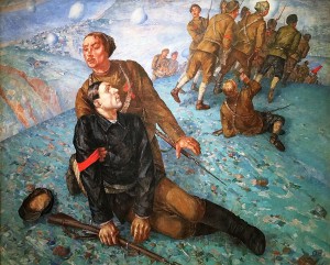 Кузьма Петров-Водкин - Смерть комиссара, 1928