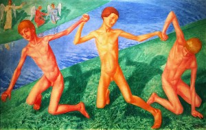 Кузьма Петров-Водкин - Три мальчика, 1916