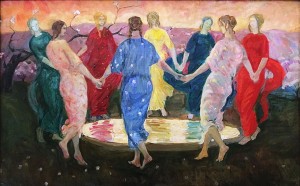 Кузьма Петров-Водкин - У фонтана, 1906