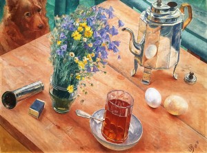 Кузьма Петров-Водкин - Утренний натюрморт, 1918