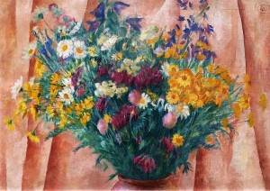 Кузьма Петров-Водкин - Цветы, 1916