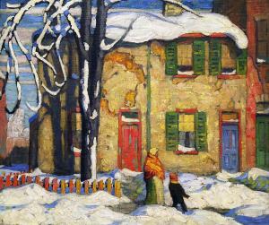 Лорен Харрис -  Старый дом в Торонто, зима, 1919