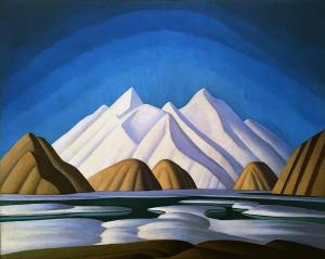 Лорен Харрис - Озеро и горы, ок. 1930