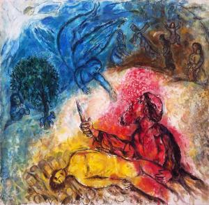 Марк Шагал - Жертва Исаака, 1966