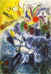 Марк Шагал - Сотворение человека, 1958