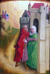 Мастер из Дармштадтера Пасиона - Иоахим и Анна, ок. 1450 (Цюрих)