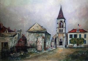 Морис Утрилло -  Церковь в Барси, ок. 1914-16