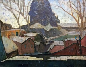 Мэйбл Мэй - Снежинки на окне мастерской, 1928