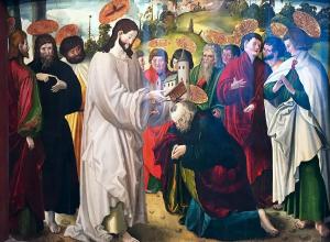 Никлаус Мануэль - Вручение ключей святому Петру, 1518 (Цюрих)