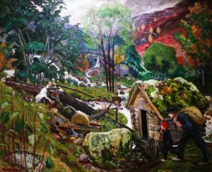 Николай Аструп - Водяная мельница, 1916