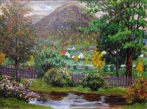 Николай Аструп - За оградой садика, 1926