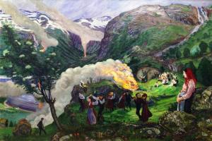 Николай Аструп - Костер 2, 1915