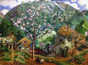 Николай Аструп - Яблоня в Блоссоме, 1927