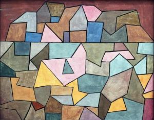 Пауль Клее - Маленький городок в скалах, 1932