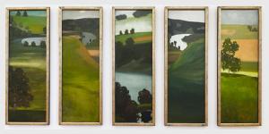 Пауль Клее - Пейзаж Аары, 1900