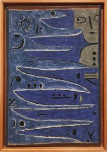 Пауль Клее - Серый человек на берегу, 1938