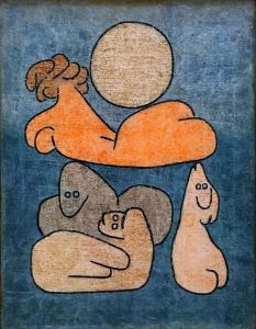 Пауль Клее - Торсо и Кин (и полная луна), 1939