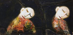 Петр Конников - Птицы. Диптих., 1991 (верхний фрагмент)