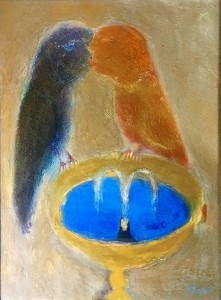 Петр Конников - Птицы у фонтана, 1991
