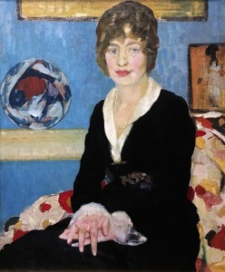 Рандольф Хьютон - Девушка в черном платье, 1921