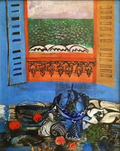 Рауль Дюфи - Натюрморт с рыбой и фруктами, 1920-1922