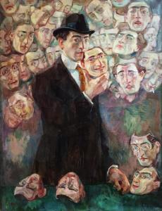 Рафаэль Шантру - Мужчина с масками, 1930