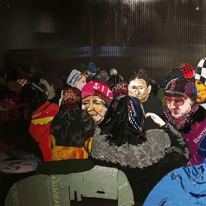 Сауле Сулейменова - Линия горизонта, триптих (фрагмент I), 2017