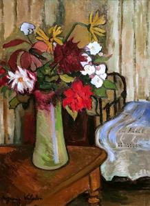 Сюзанна Валадон - Ваза с цветами, 1917