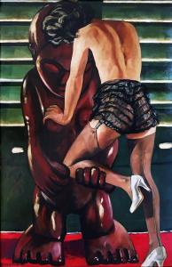 Франсис Пикабиа - Женщина с идолом, 1943