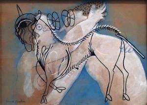 Франсис Пикабиа - Мистический агнец и поцелуй, 1927