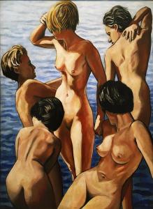 Франсис Пикабиа - Пять женщин, 1943
