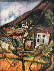 Хаим Сутин - Вид на деревню Сере Руссильон (музей Кальве, Авиньон)