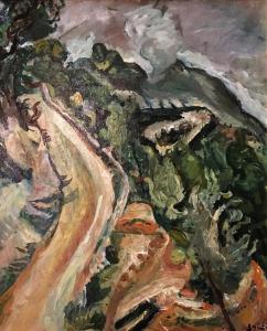 Хаим Сутин - Дорога в гору, 1915