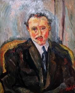 Хаим Сутин - Мужской портрет, 1916