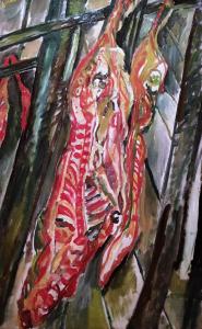 Хаим Сутин - Туша быка, 1920