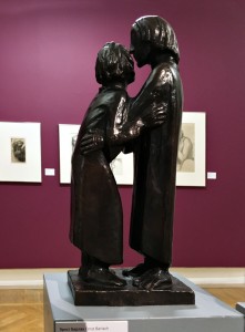 Эрнст Барлах — Встреча, бронза, 1926