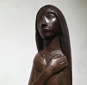 Эрнст Барлах — Ждущая II (фрагмент), бронза, 1935