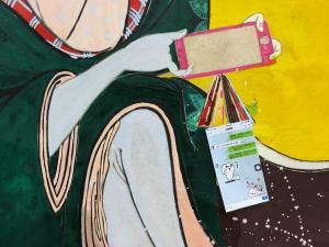 Ю Джиа И - Если бы герои укиё-э совершили путешествие в современное общество, 2017 (фрагмент 1)