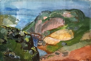 В. М. Ермолаева - Пейзаж, начало 30-х гг. (бумага, темпера)