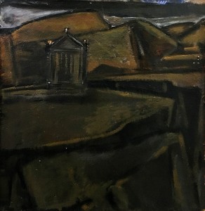 Геокчакян Г. Г. - осень в Гарни, 1981 (Оргалит, масло)