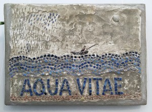Замула А. С. - Aqua-vitae. Живая вода, 2014 (цем. на дереве, смальта)