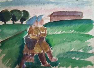 Иванов И. В. - Валдай, 1960 (бумага, акварель)