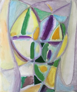 Кондратьев П. М. - Ваза, 1965 (картон, масло)