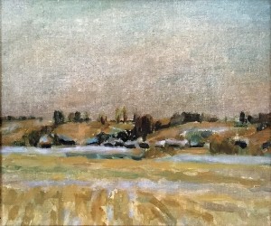 Кондратьев П. М. - Пейзаж, 1930-е (холст на картоне, масло)