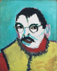 Котельников О. Е. - Портрет В. Яшке, 1984 (ДВП, масло)