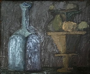 Левитин В. И. - Натюрморт с вазой, 1976 (ДВП, масло)