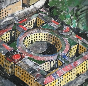 Некрасов В. Г. - Двор Академии художеств, 2006 (холст, акрил, масло)