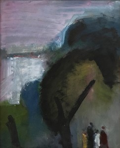 Нисенбаум Л. Г. - Дерево у реки, 1997 (холст, масло)