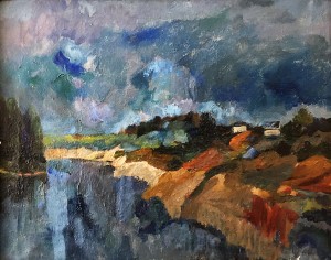 П. М. Кондратьев - Луга, 1940 (холст, масло)